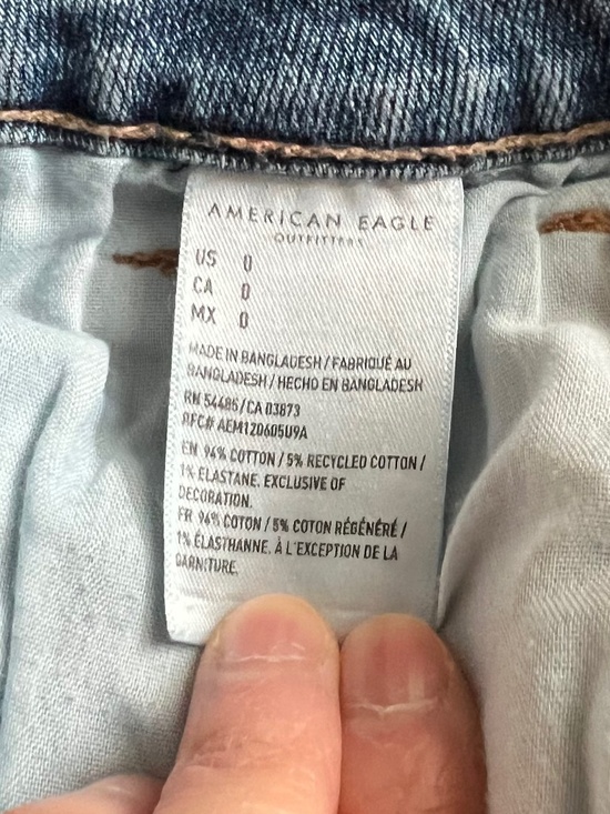 American Eagle Mom Shorts Denim (US 0, Women, Light Medium Blue) - Picture 5 of 5